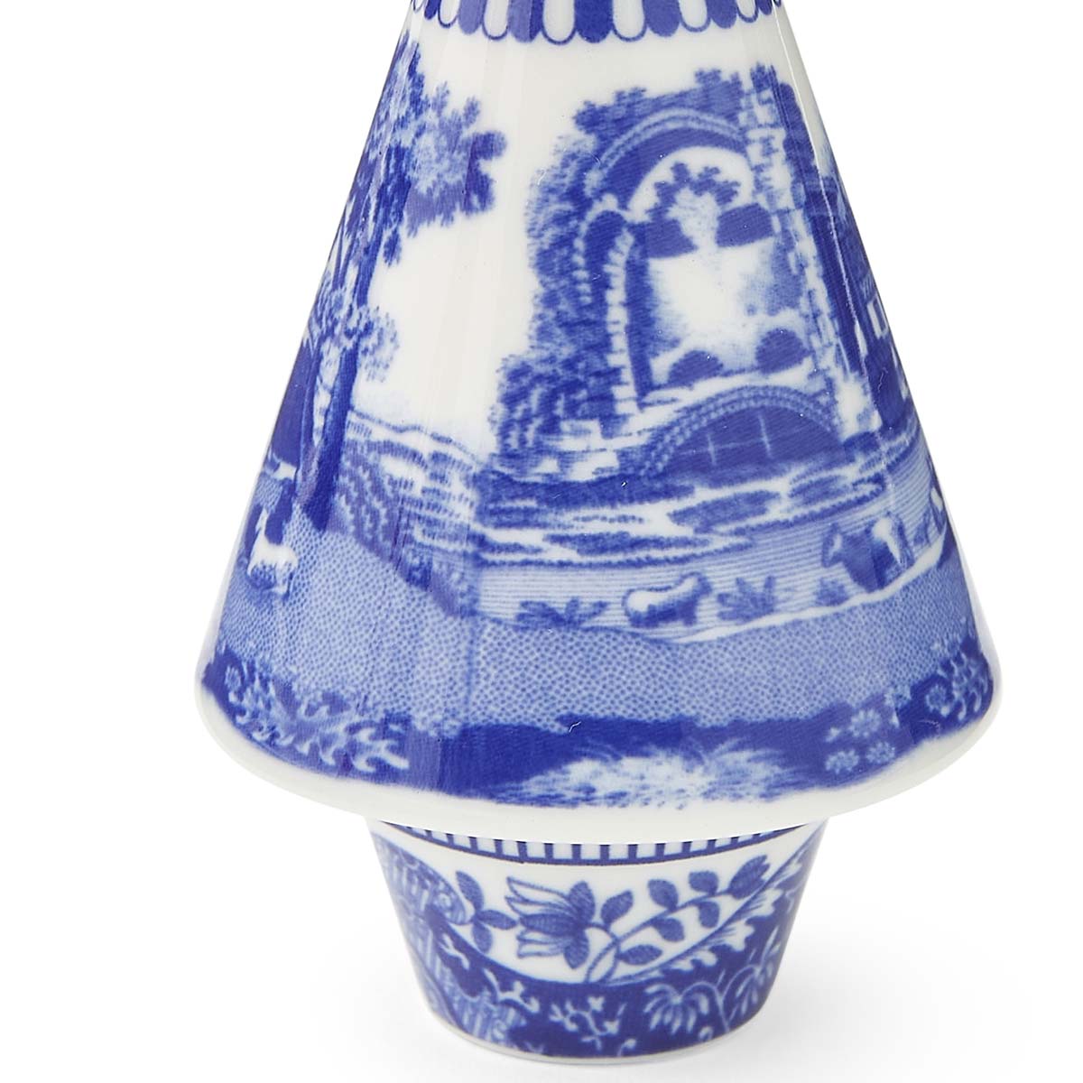 Blue Italian ChristmasTree Shaped Ornament image number null